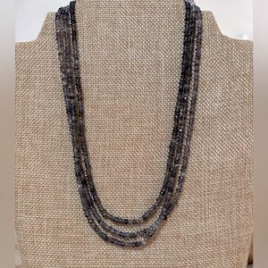Three Iolite Bead Chains